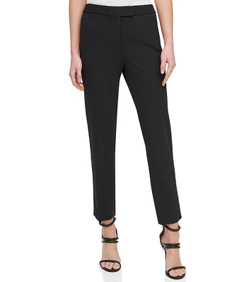 DKNY by Donna Karan Scuba Crepe Slim Leg Ankle Pants