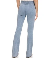 DKNY by Donna Karan Seam Detailing Flare Jeans