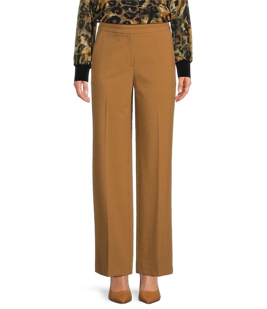 DKNY by Donna Karan Seamed Waistband Wide Leg Pant