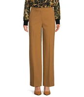 DKNY by Donna Karan Seamed Waistband Wide Leg Pant