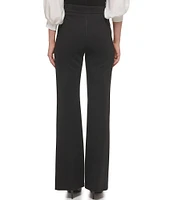 DKNY by Donna Karan Silky Ponte High Rise Wide Leg Pants