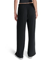 DKNY Sport by Donna Karan Brushed Rib Knit Relaxed Straight Leg Pants