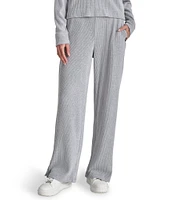 DKNY Sport by Donna Karan Brushed Rib Knit Relaxed Straight Leg Pants