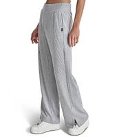 DKNY Sport by Donna Karan Brushed Rib Knit Relaxed Straight Leg Pants