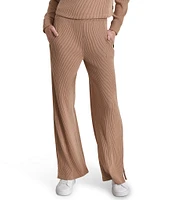 DKNY Sport by Donna Karan Brushed Rib Knit Relaxed Straight Leg Pants