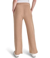 DKNY Sport by Donna Karan Brushed Rib Knit Relaxed Straight Leg Pants