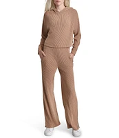 DKNY Sport by Donna Karan Brushed Rib Knit Relaxed Straight Leg Pants