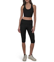 DKNY Sport by Donna Karan Balance Compression High Waist 16#double; Mini Capri Leggings