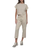 DKNY Sport By Donna Karan HD Logo 24#double; Crop Pants