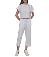 DKNY Sport By Donna Karan HD Logo 24#double; Crop Pants