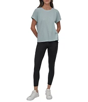 DKNY Sport by Donna Karan Mini Waffle Crew Neck Short Sleeve T-Shirt