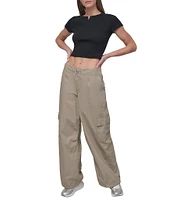DKNY Sport by Donna Karan Peached Cotton Poplin Cargo Pants