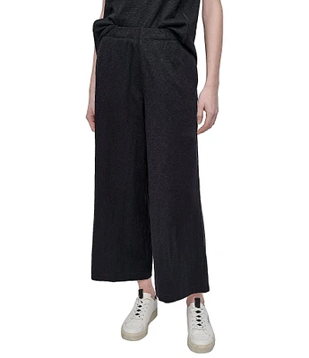 DKNY Sport by Donna Karan Slub Ankle Length Wide Leg Pants