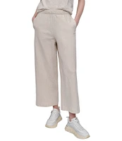 DKNY Sport by Donna Karan Slub Ankle Length Wide Leg Pants