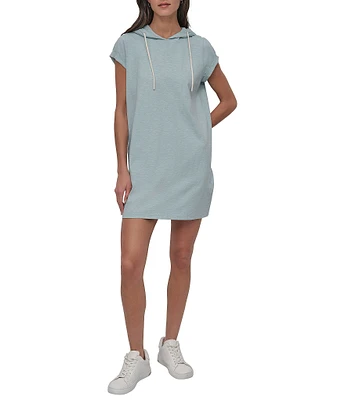 DKNY Sport by Donna Karan Slub Jersey Hooded Dress