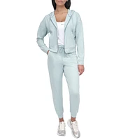 DKNY Sport by Donna Karan Spacedye Full Zip Long Sleeve Hoodie