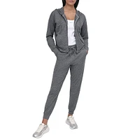 DKNY Sport by Donna Karan Spacedye Full Zip Long Sleeve Hoodie