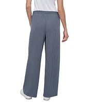 DKNY Sport by Donna Karen Highline Ribbed High Waist Wide Leg Pant