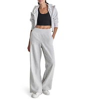 DKNY Sport by Donna Karan Embroidered Logo Wide Leg Pant With Pockets