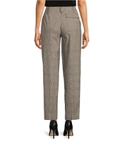 DKNY by Donna Karan Twill Plaid Paper Bag Ankle Length Pant