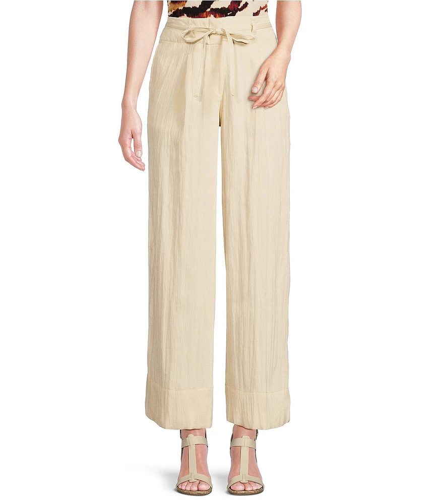 DKNY by Donna Karan Wide Leg Tie Waist Coordinating Pants