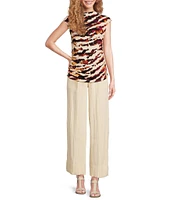 DKNY by Donna Karan Wide Leg Tie Waist Coordinating Pants