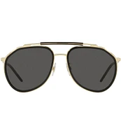 Dolce & Gabbana Men's Dg2277 57mm Pilot Sunglasses