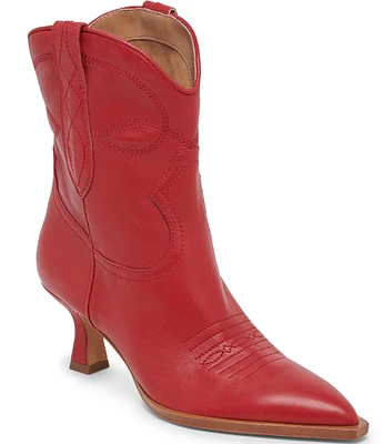 Dolce Vita Angel Leather Western Inspired Booties