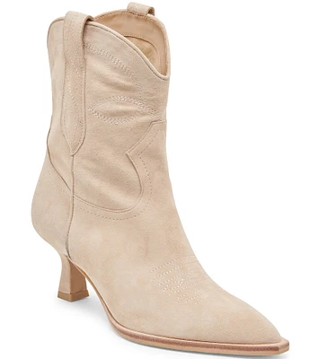 Dolce Vita Angel Suede Western Inspired Booties