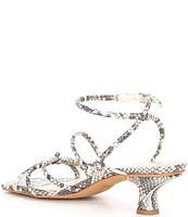 Dolce Vita Bev Embossed Leather Strappy Dress Sandals