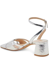 Dolce Vita Blakly Metallic Leather Ankle Strap Dress Sandals