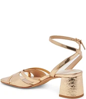 Dolce Vita Blakly Metallic Leather Ankle Strap Dress Sandals