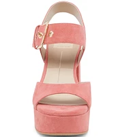 Dolce Vita Bobby Suede Ankle Strap Platform Sandals