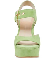 Dolce Vita Bobby Suede Ankle Strap Platform Sandals