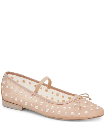 Dolce Vita Cadel Pearl Mesh Mary Jane Ballet Flats