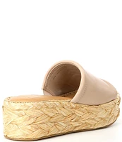 Dolce Vita Chavi Leather Platform Espadrille Wedge Sandals