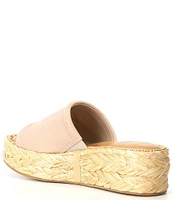 Dolce Vita Chavi Leather Platform Espadrille Wedge Sandals