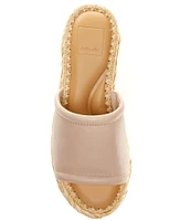 Dolce Vita Chavi Leather Platform Espadrille Wedge Sandals