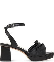 Dolce Vita Cheer Satin Ruffle Ankle Strap Platform Sandals