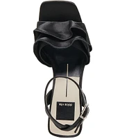 Dolce Vita Cheer Satin Ruffle Ankle Strap Platform Sandals