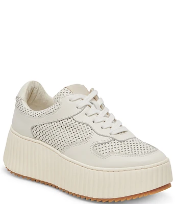 Dolce Vita Daisha Perforated Leather Platform Sneakers