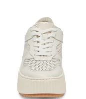 Dolce Vita Daisha Perforated Leather Platform Sneakers