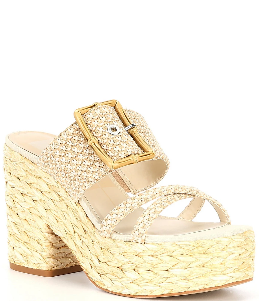 Dolce Vita Edwina Raffia Platform Sandals