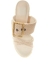 Dolce Vita Edwina Raffia Platform Sandals