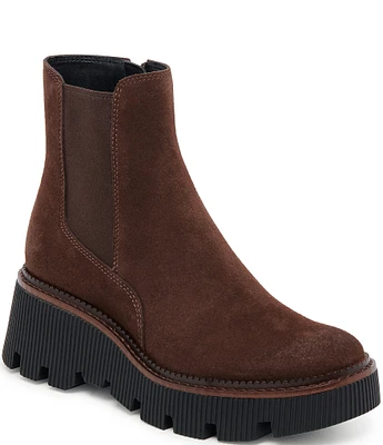 Dolce Vita Emmet H2O Water-Resistant Suede Lug Sole Booties