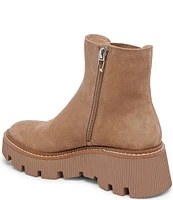 Dolce Vita Emmet H2O Water-Resistant Suede Lug Sole Booties