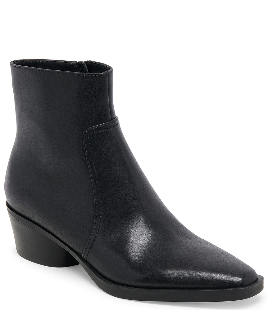 Dolce Vita Fahari H2O Leather Pointed Toe Booties