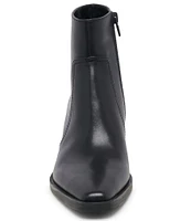 Dolce Vita Fahari H2O Leather Pointed Toe Booties