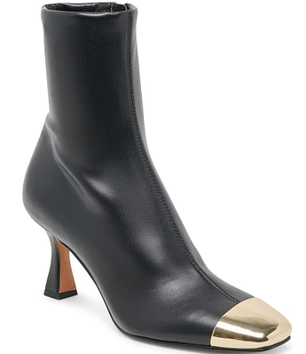 Dolce Vita Glamor Toe Cap Leather Booties