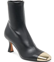 Dolce Vita Glamor Toe Cap Leather Booties